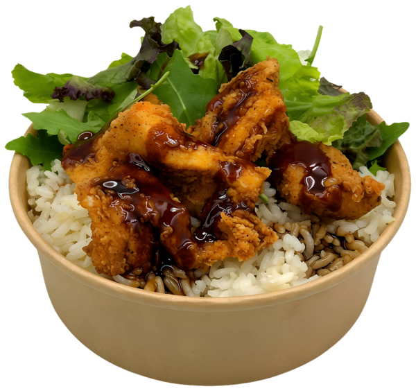 Kentucky Bourbon BBQ Chicken Protein Rice Bowl