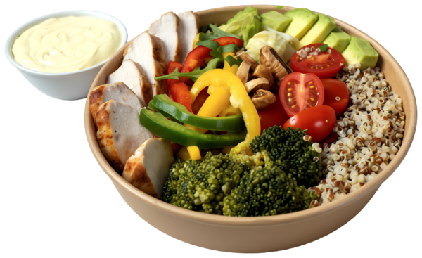 Protein healthy chicken bowl Ν