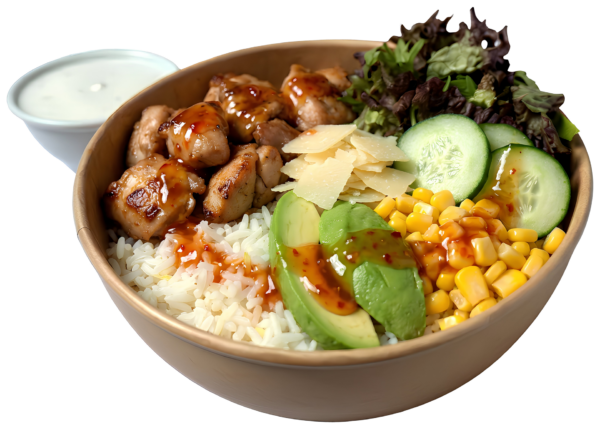 Super chicken basmati bowl Ν